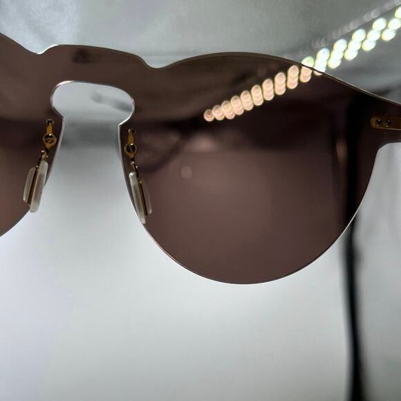 Illestiva Womens Leonard
Mask Round‎ Frame Gold Tone
Mirrored Sunglasses Brown main image 12